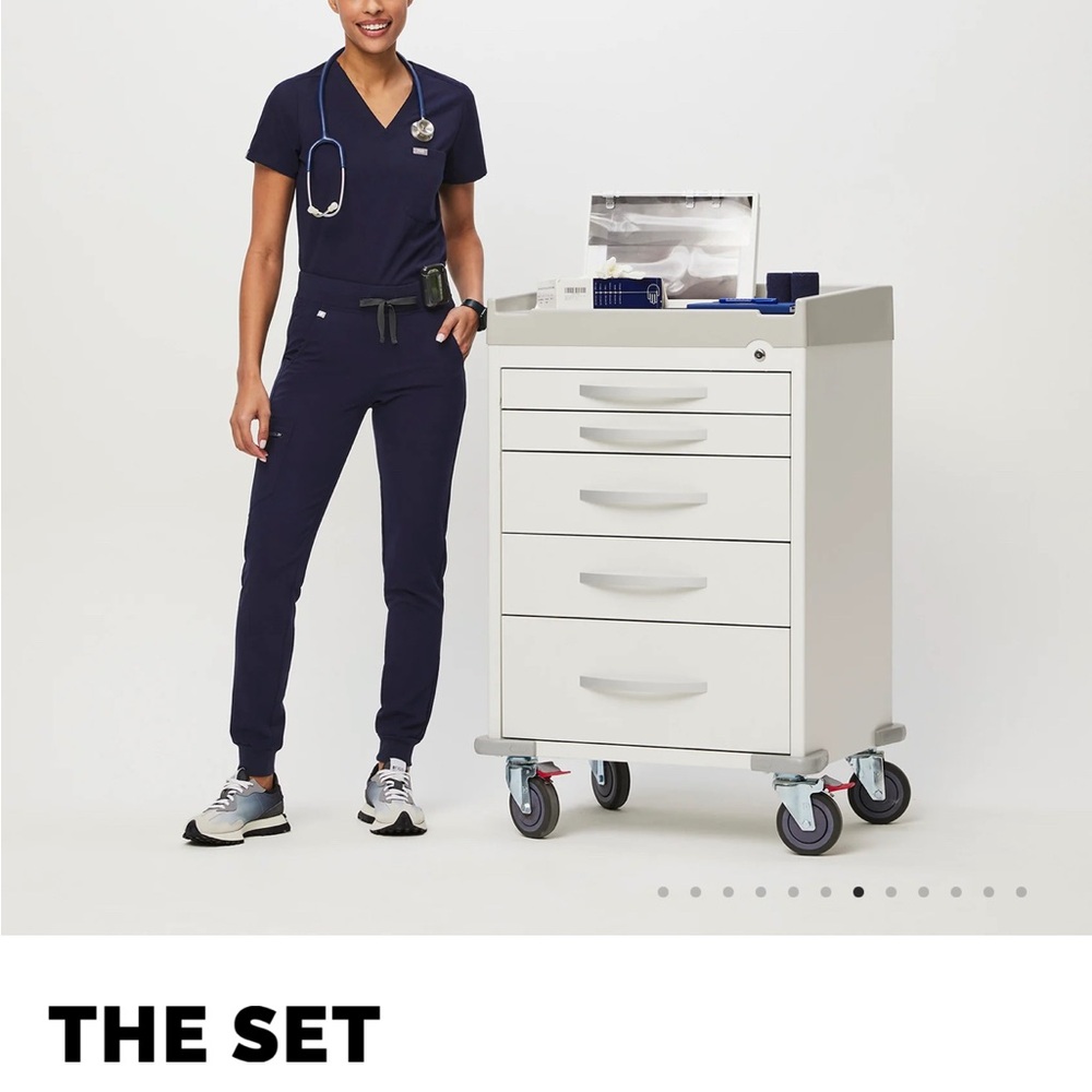 Navy Blue Scrub Set